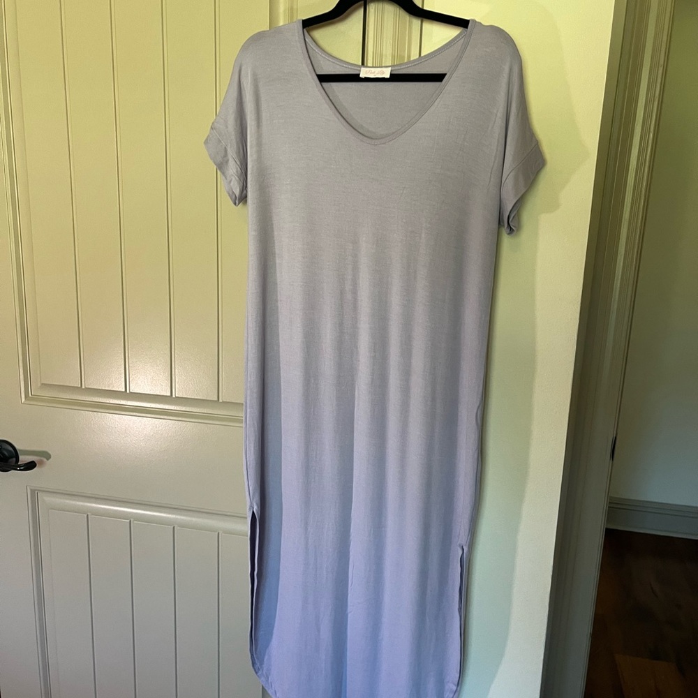 Pink Lily Brand Lavender T Shirt Dress